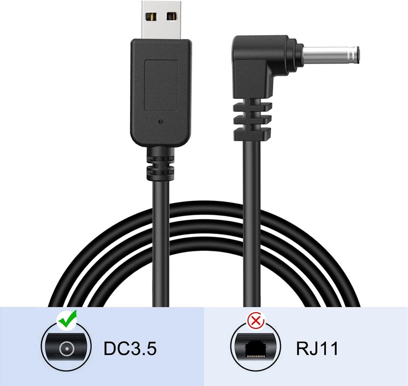 Jsvecip Radar Detector Cable, USB to DC3.5 Plug Cable,for Cobra Whistler Escort Valentine One Uniden Beltronics Radar Detector,Replacement Power Cable for Radar Detectors (DC3.5-3.3ft) - Image 4